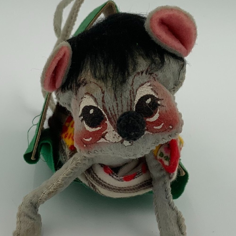 Vintage 1972 Annalee Camping 7" Tent Mouse "Lake ....."